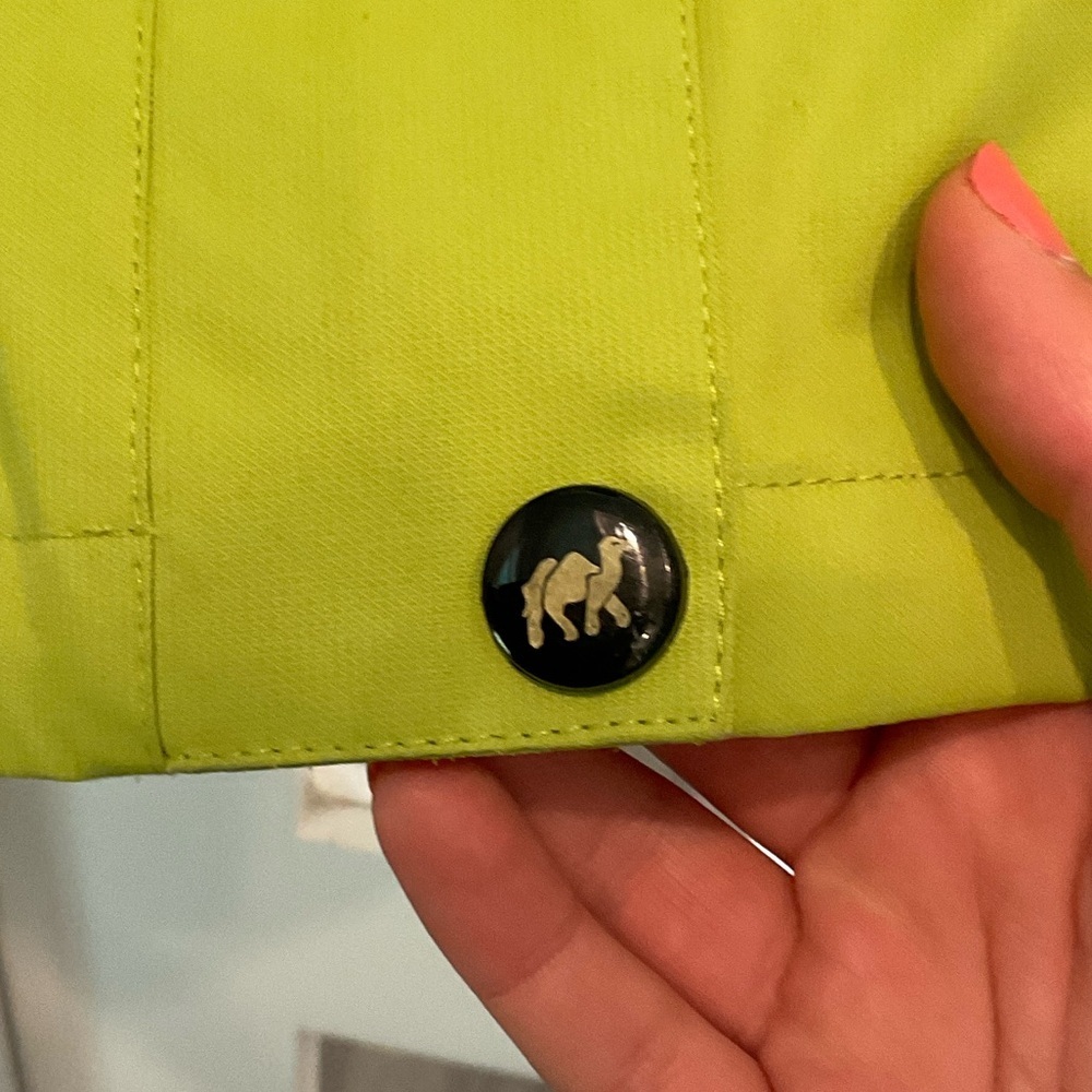Diamond Supply Co. Lime Green and Charcoal Women’s Raincoat Size XS - Picture 4 of 16